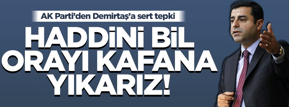 Soylu'dan Demirtaş'a sert tepki: Orayı kafana yıkarız!