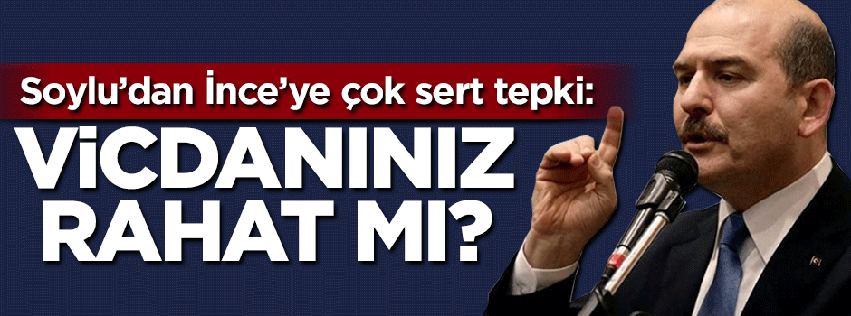 Soylu'dan İnce'ye Demirtaş tepkisi