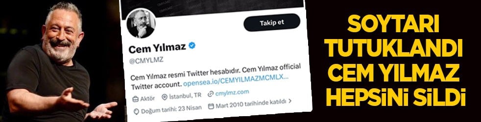 Soytarı tutuklandı! Cem Yılmaz tüm paylaşımlarını sildi