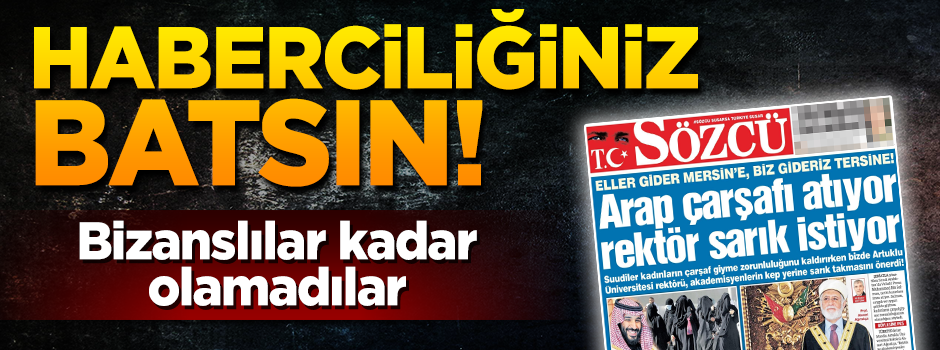 Sözcü Hristiyan kepini Müslüman sarığına tercih etti!