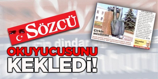 Sözcü okuyucusunu kekledi!