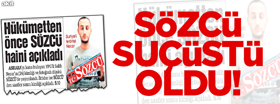 Sözcü suçüstü oldu!