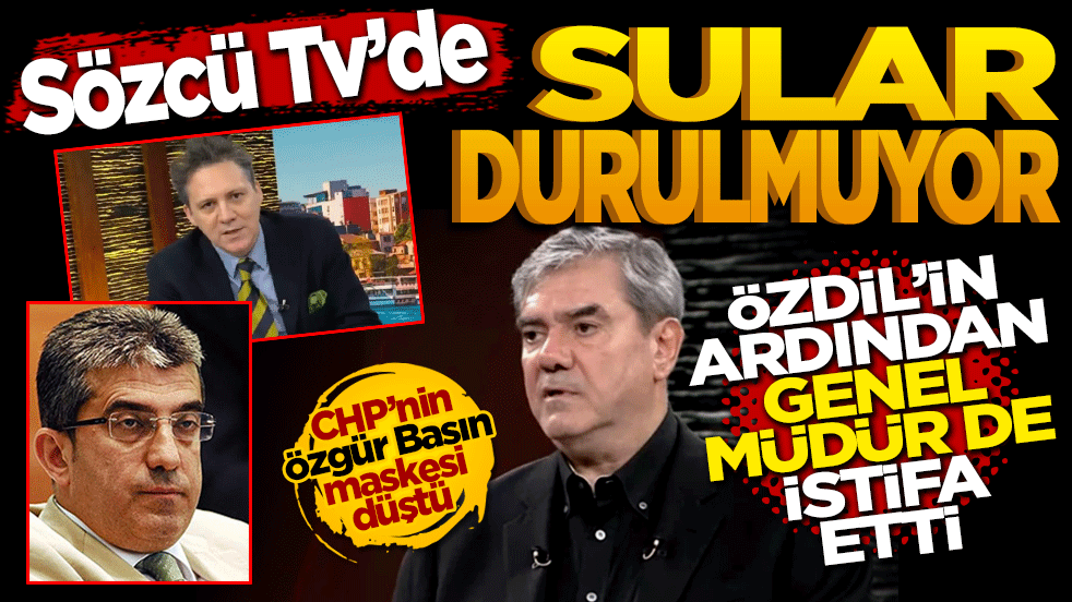 Sözcü TV'de sular durulmuyor: Yılmaz Özdil'in ardından Genel Müdür Güney Öztürk de istifa etti