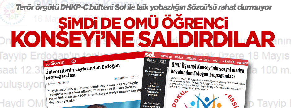 Sözcü ve Sol şimdi de OMÜ Öğrenci Konseyi'ne saldırdı
