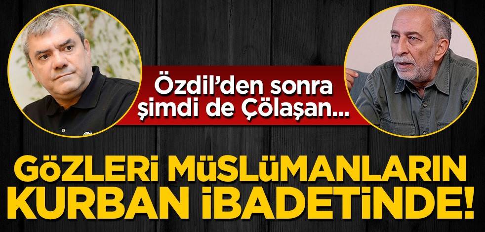 Sözcü yazarlarının gözü Müslümanların Kurban ibadetinde! Özdil'den sonra Çölaşan da dayanamadı...