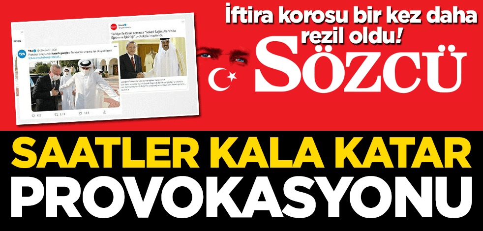 Sözcü'den YKS'ye saatler kala Katar provokasyonu!