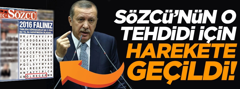 Sözcü'nün yaptığı alçaklığa soruşturma başlatıldı