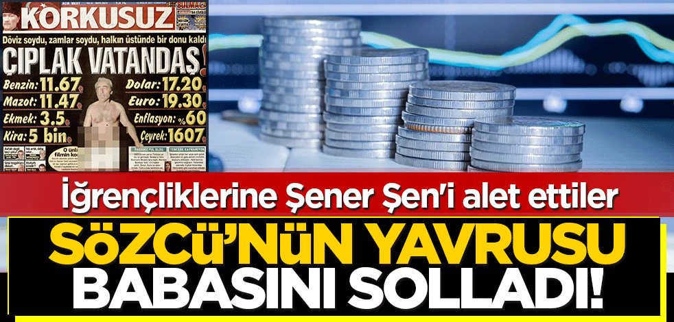 Sözcü'nün yavrusu babasını solladı! İğrençliklerine Şener Şen'i alet ettiler
