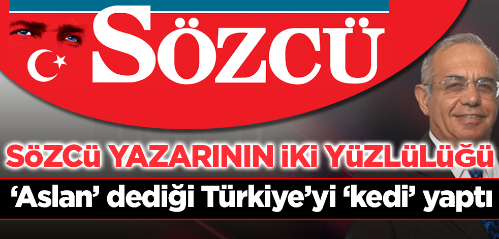 Sözcü'nün yazarı Necati Doğru iki yüzlülüğü! 'Batı'ya kafa tutan' Türkiye'yi şimdi 'kedi' yaptı