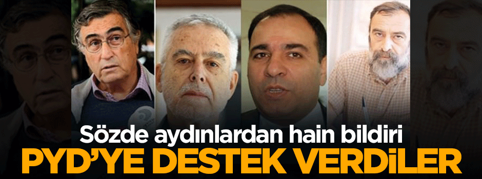 Sözde aydınlardan hain bildiri
