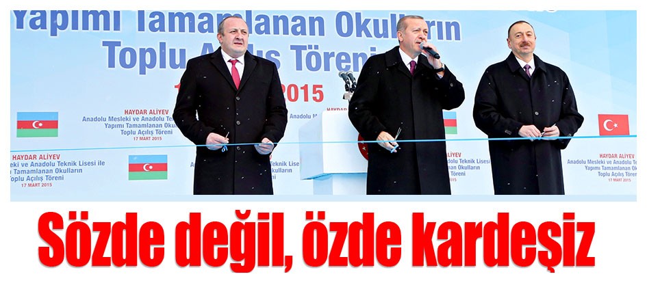 Sözde değil, özde kardeşiz