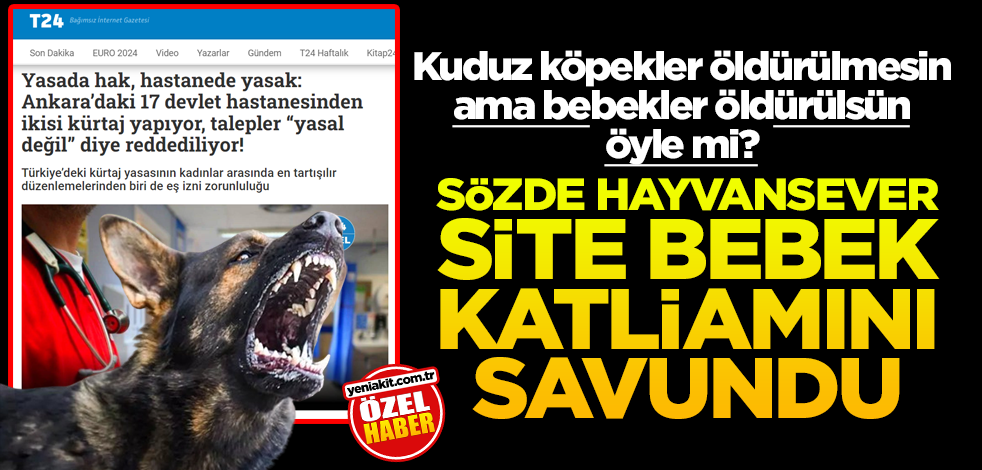 Sözde hayvansever site bebek katliamını savundu