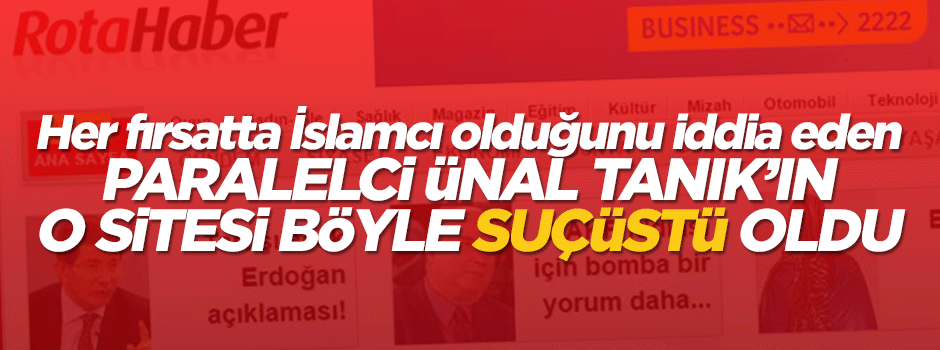 Sözde İslamcı Ünal Tanık'ın sitesi böyle suçüstü oldu