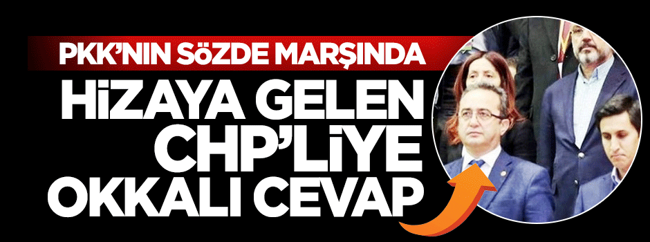 Sözde PKK marşında saygı duruşunda duran CHP'liye okkalı cevap