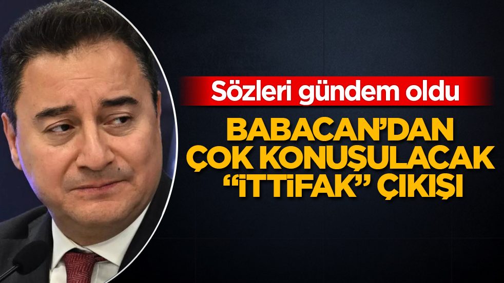 Sözleri gündem oldu! Ali Babacan’dan çok konuşulacak "ittifak" çıkışı