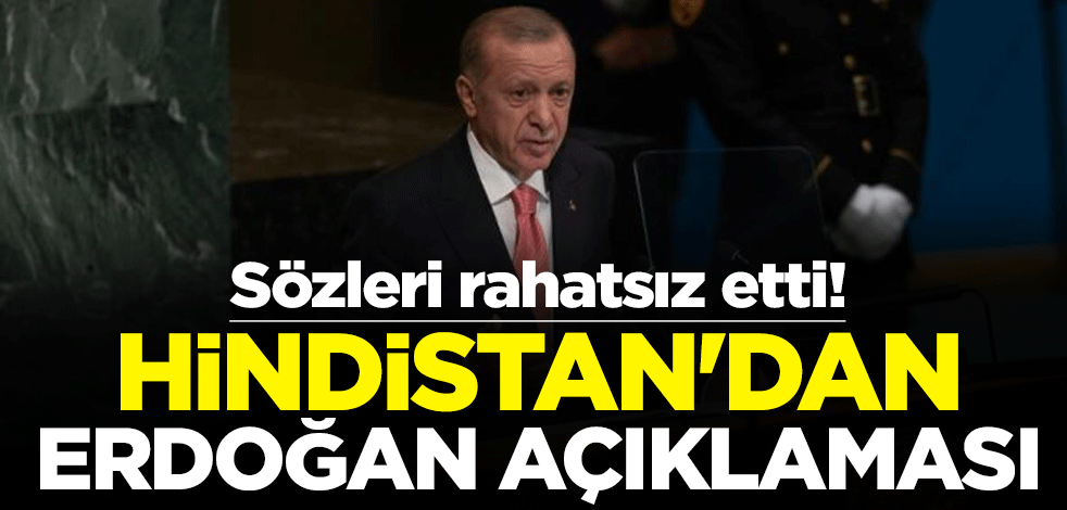 Sözleri rahatsız etti! Hindistan'dan Erdoğan açıklaması