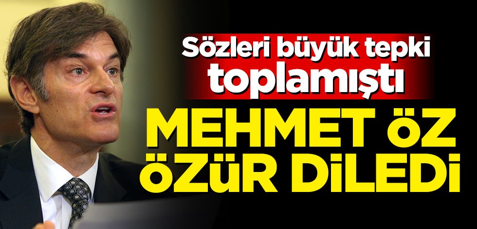 Sözleri tepki toplamıştı! Mehmet Öz özür diledi