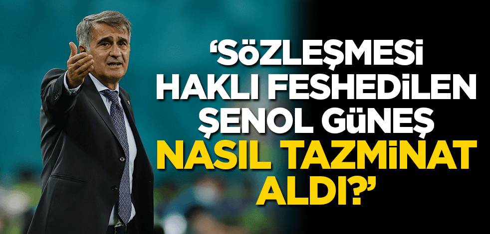 Sözleşmesinin feshi için tüm yasal koşullar oluşmuştu! Şenol Güneş neden tazminat aldı?