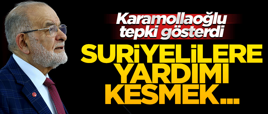 SP liderinden Suriyelilere yapılan yardımları kesme çağrılarına tepki!