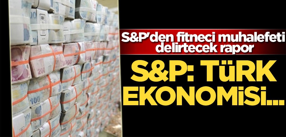 S&P'den fitneci muhalefeti delirtecek rapor