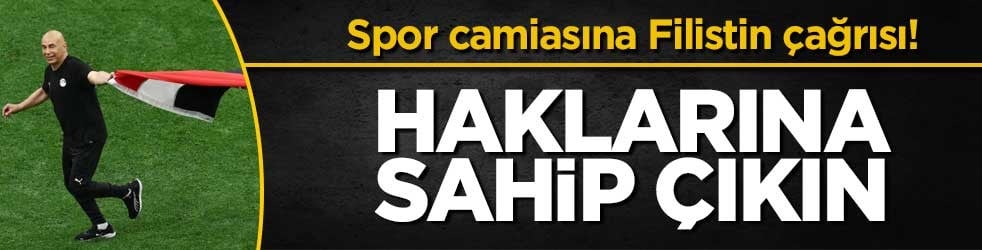 Spor camiasına Filistin çağrısı! Sahip çıkın