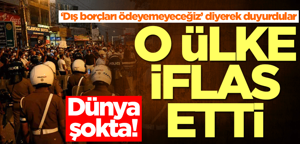 Sri Lanka, moratoryum ilan etti! Dünya şokta