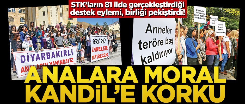 STK’ların 81 ilde gerçekleştirdiği destek eylemi, birliği pekiştirdi! Analara moral Kandil’e korku