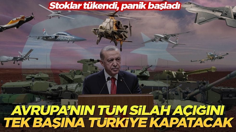 Stoklar tükendi, panik başladı! Avrupa’nın tüm silah açığını tek başına Türkiye kapatacak 