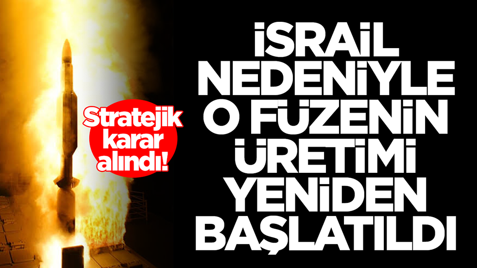 Stratejik karar alındı: İsrail nedeniyle o füzenin üretimi acil olarak yeniden başlatıldı