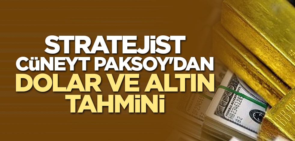 Stratejist Cüneyt Paksoy'dan dolar ve altın tahmini