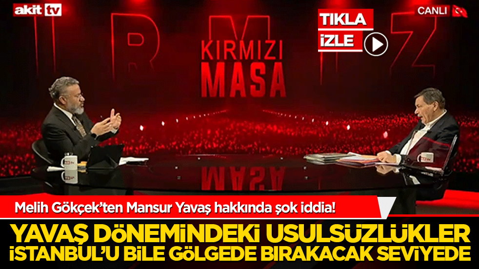 Şu anda Mansur Yavaş yönetiminin o kadar büyük vurgunları var ki, ciddi şekilde üzerine gidilse İstanbul bunun yanında hikâye kalır!