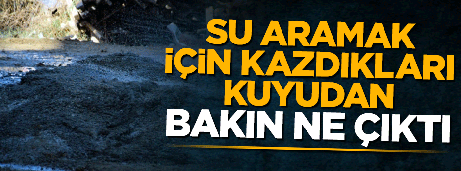 Su ararken doğalgaz buldular