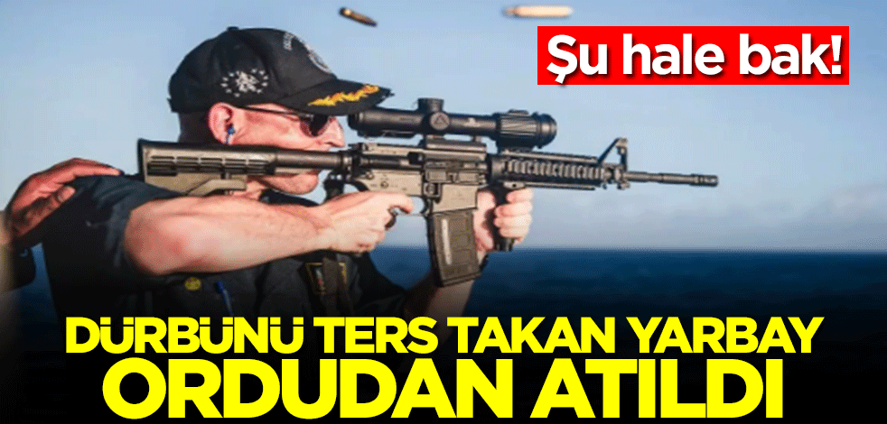 Şu hale bakın! Dürbünü ters takan yarbay ordudan atıldı