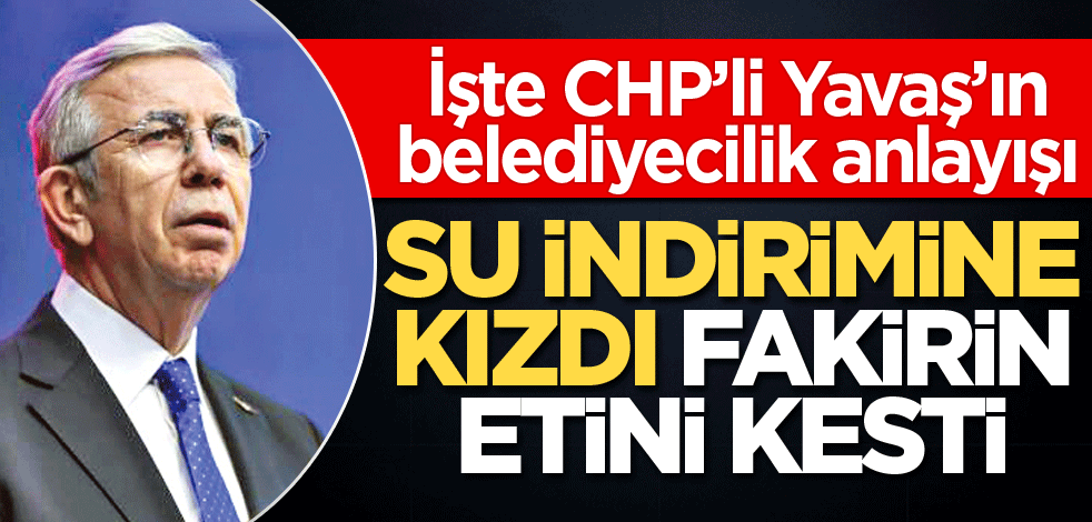 Su indirimine kızdı fakirin etini kesti!