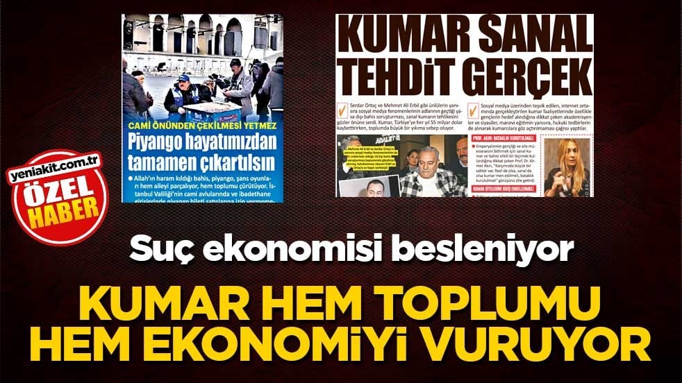 Suç ekonomisi besleniyor! Kumar hem toplumu hem ekonomiyi vuruyor