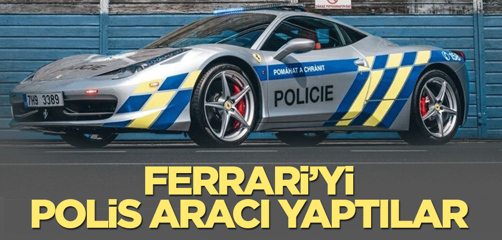 Suçlulardan alınan Ferrari, polisin hizmetine verildi