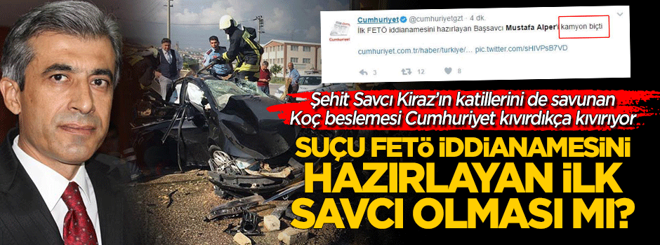 Suçu FETÖ iddianamesini ilk hazırlayan savcı olması mı?