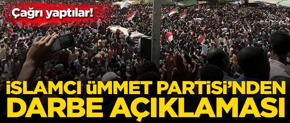 Sudan İslamcı Ümmet Partisi'nden darbe açıklaması!