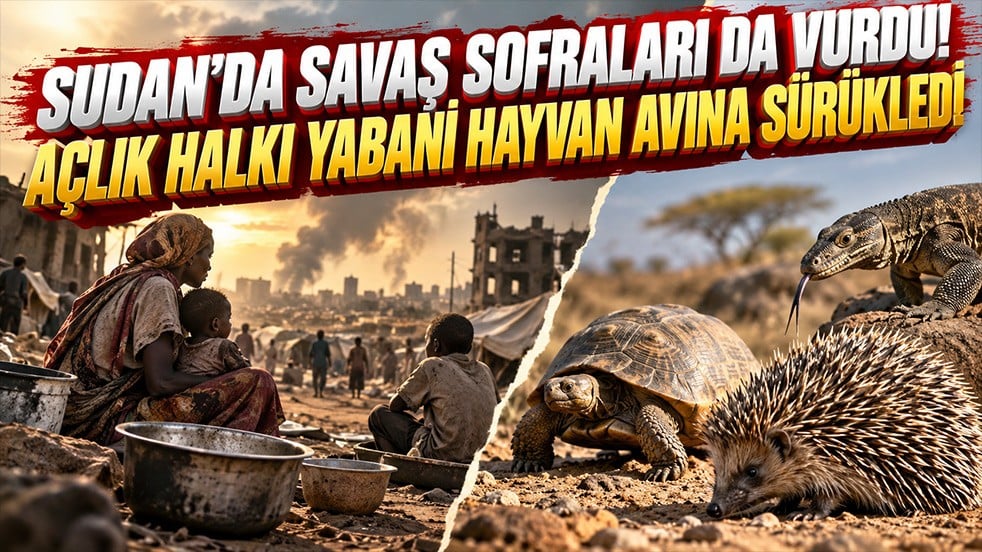Sudan’da savaş sofraları da vurdu! Halk açlıktan kirpi ve kaplumbağa yiyor