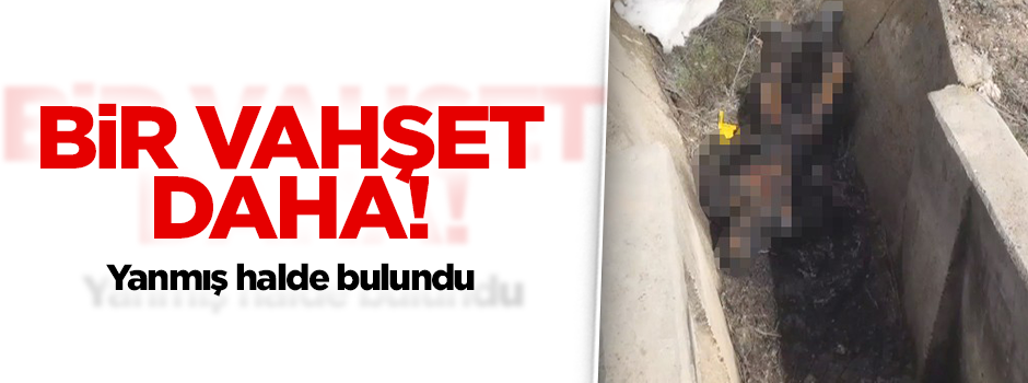 Sulama kanalında yanmış erkek cesedi bulundu