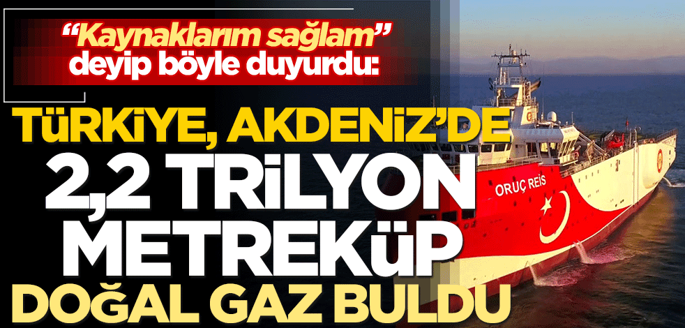 Süleyman Özışık'tan bomba iddia: Türkiye, Akdeniz’de 2,2 trilyon metreküp doğal gaz buldu