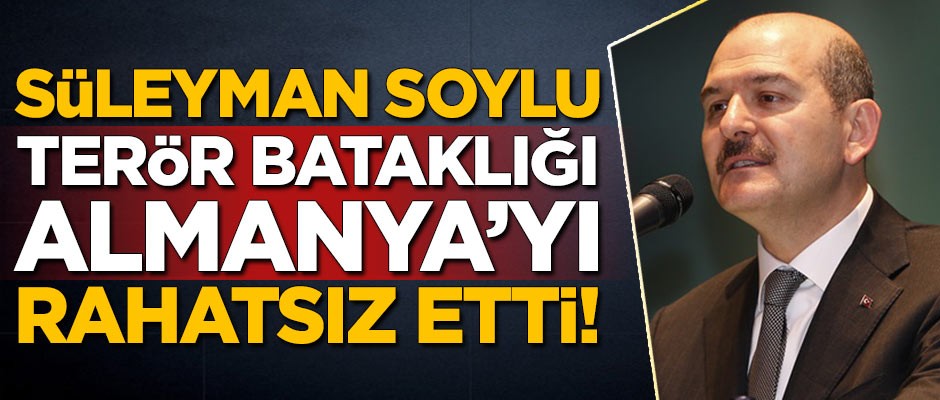 Süleyman Soylu, Almanya'yı rahatsız etti: Bizi endişelendiriyor