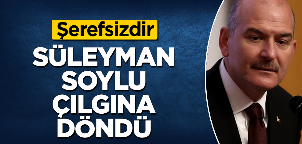 Süleyman Soylu çılgına döndü! "Şerefsizdir" deyip bombaladı