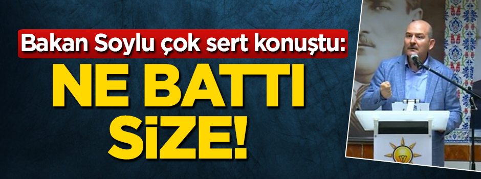 Süleyman Soylu çok sert konuştu: Ne battı size!