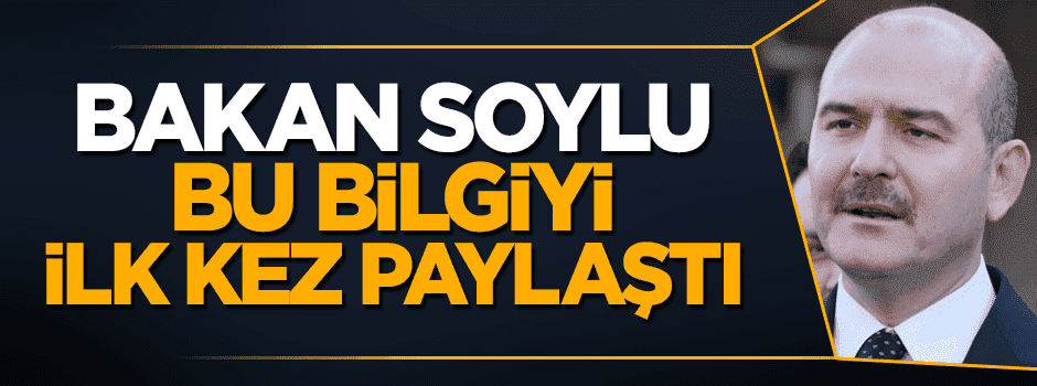 Süleyman Soylu ilk kez açıkladı: Son 2 ayda sadece 5 kişi PKK'ya katıldı