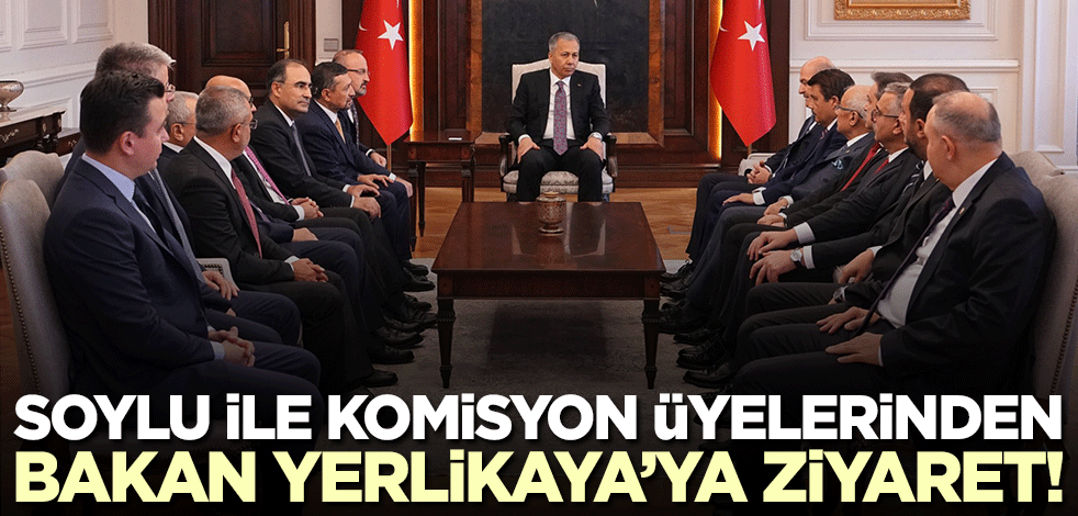 Süleyman Soylu ve beraberindeki heyetten Bakan Ali Yerlikaya'ya ziyaret!