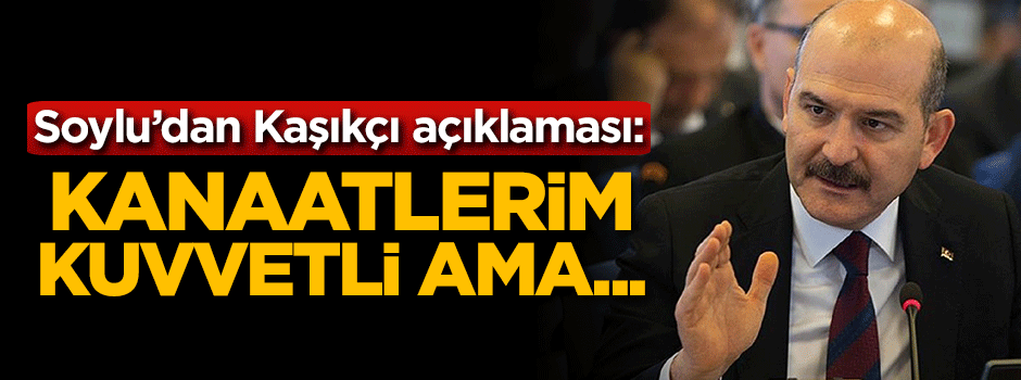 Süleyman Soylu'dan Kaşıkçı açıklaması
