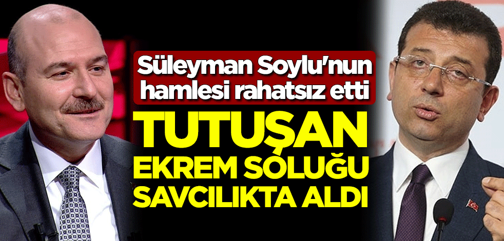 Süleyman Soylu'nun hamlesi rahatsız etti... Tutuşan Ekrem soluğu savcılıkta aldı