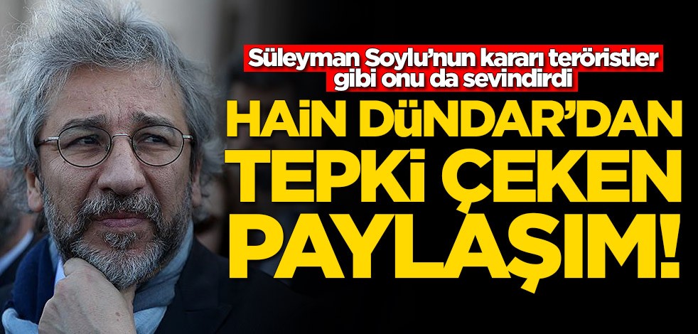 Süleyman Soylu’nun kararı teröristler gibi onu da sevindirdi! Can Dündar'dan tepki çeken paylaşım