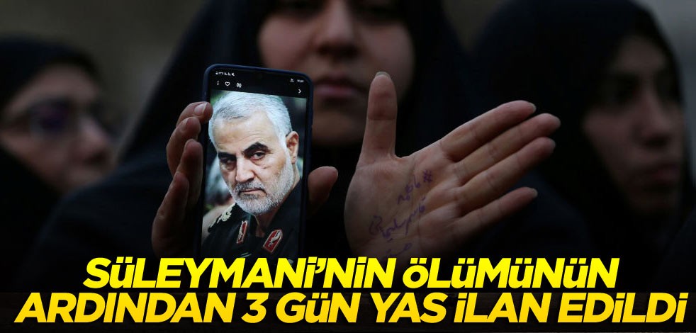 Süleymani’nin ölümünün ardından 3 gün yas ilan edildi